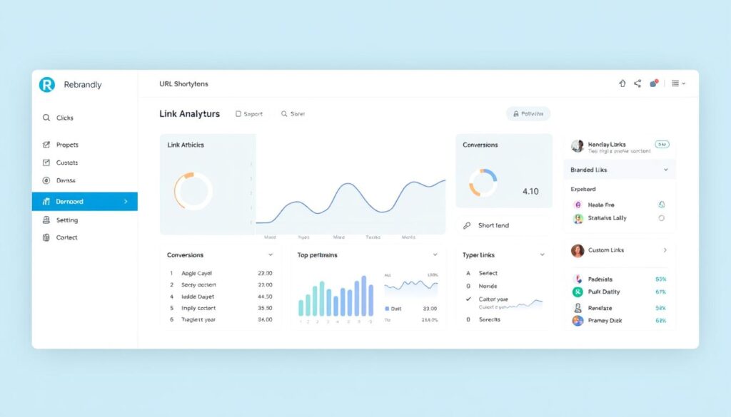 Rebrandly URL Shortener Dashboard