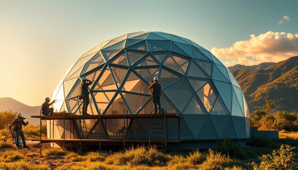 Dome home construction