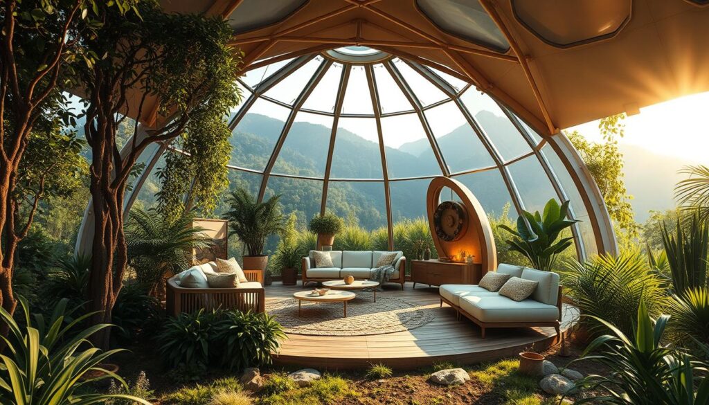 Sustainable dome home environment