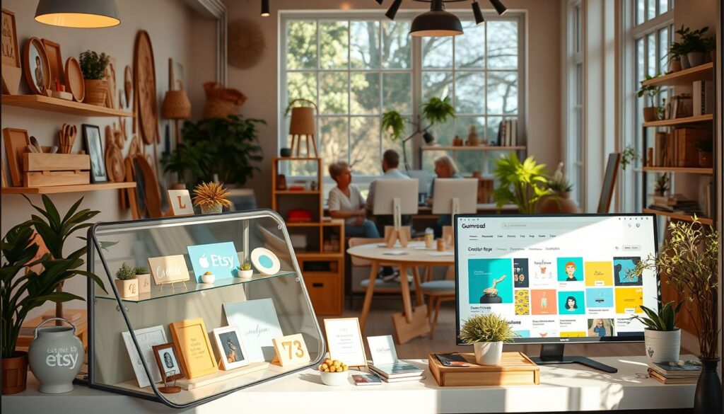 Etsy Gumroad storefront