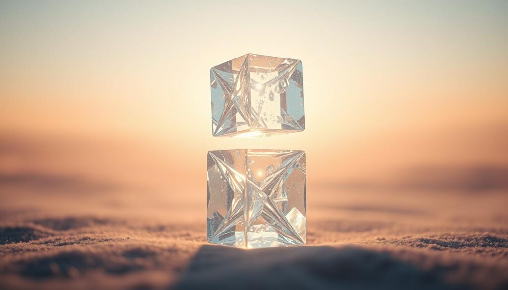 clear money blocks