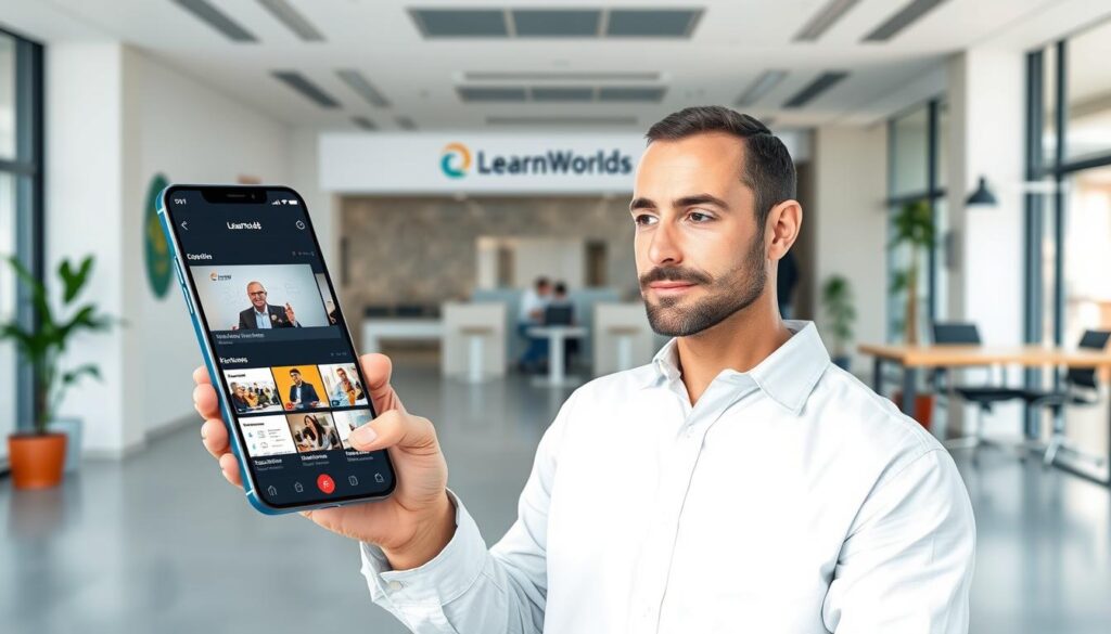 LearnWorlds mobile app