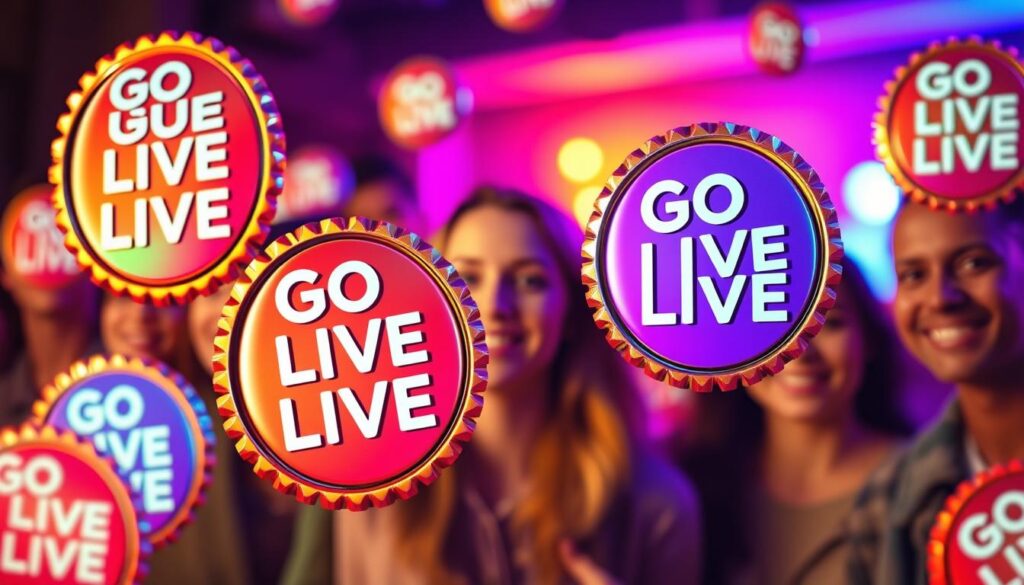 go live badges