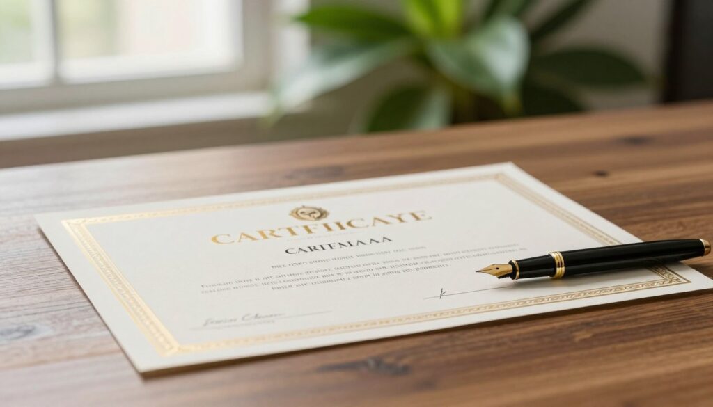 certificate
