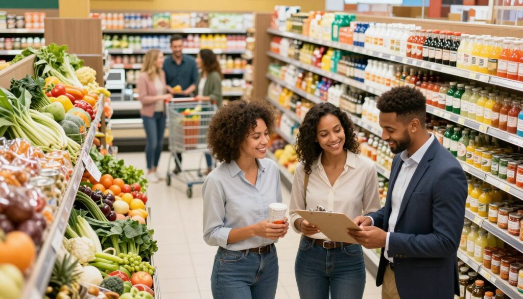 shopping less frequently grocery